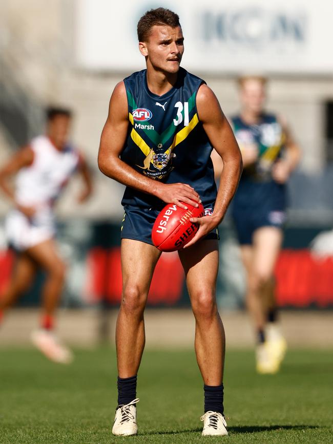 Taj Hotton booted two goals. Picture: Michael Willson/AFL Photos