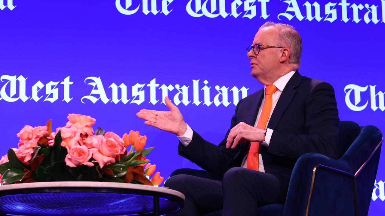 Mr Albanese has been quizzed about the makeup of his second term cabinet. Picture: Mark Stewart / NewsWire