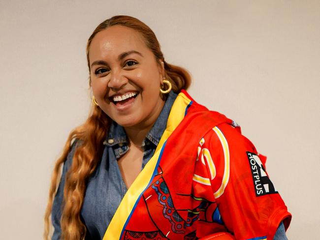 Jess Mauboy will headline the pre-match entertainment ahead of the Gold Coast Suns match against Geelong on May 16. Picture: Somha Sleeth / GC SUNS