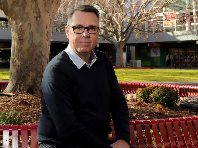 Professor John Dewar is the Vice-Chancellor of La Trobe University. Picture: Stuart McEvoy