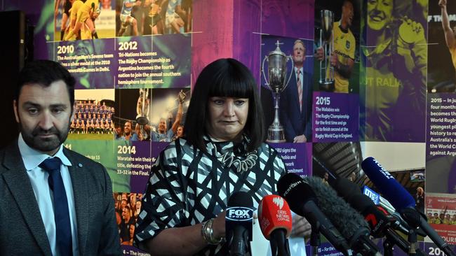 Rugby Australia chief Raelene Castle. Picture: AFP