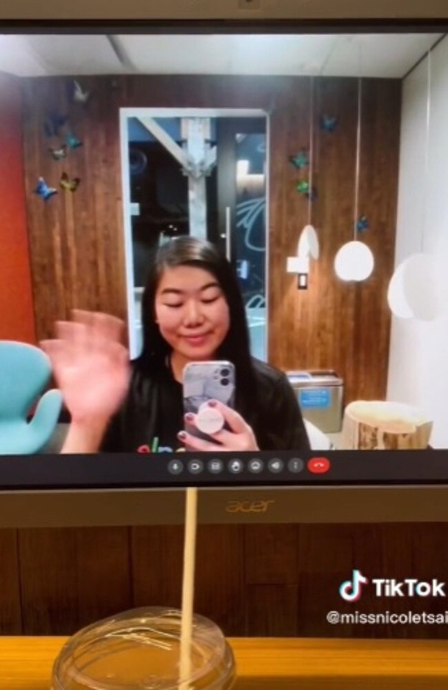 Nicole Tsai vlogged about working at Google.Source: @nicolesdailyvlog/TikTok