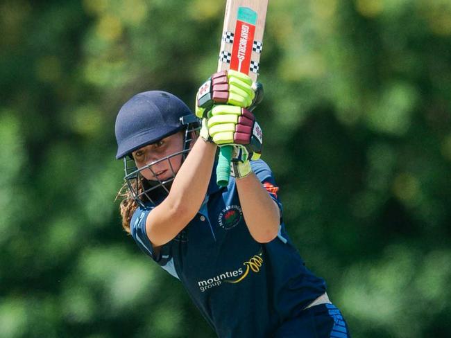 Eve Burke, Manly Warringah District Cricket Club, NSW Women's Premier Cricket, under-18s Brewer Shield, 2024-25. Supplied: Manly Warringah CC