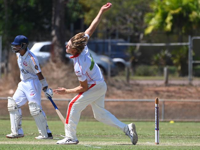 Waratah and rising New South Wales superstar Jack Edwards is arguably the best allrounder in the 2021 Darwin Premier Grade. Picture: Julianne Osborne