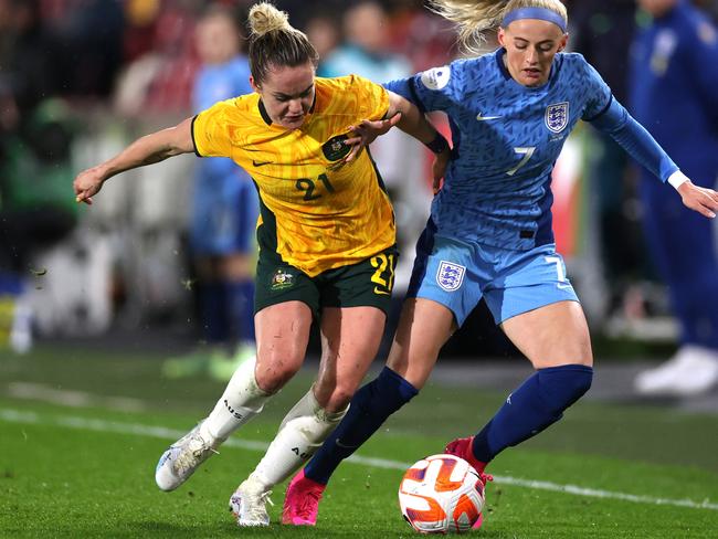 Ellie Carpenter is set to impact the World Cup after coming back from her 2022 ACL injury. Picture: Ryan Pierse/Getty Images