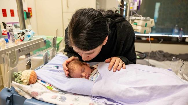 Tommy Nicholson was rushed to hospital at nine-days-old when his parents Marcus and Amy found out he had sepsis. Photo: Amy Nicholson