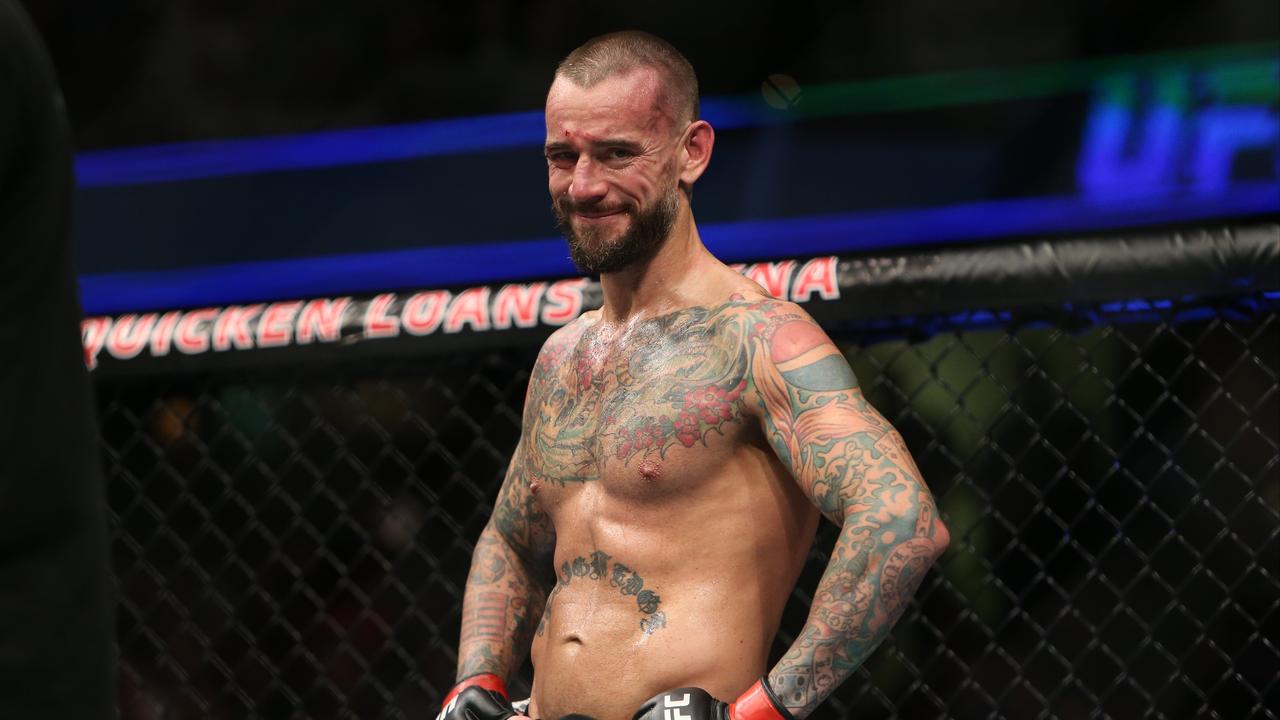 CM Punk after a loss to Mickey Gall during the UFC 203 event at Quicken Loans Arena on September 10, 2016 in Cleveland, Ohio. Photo: Rey Del Rio/Getty Images/AFP