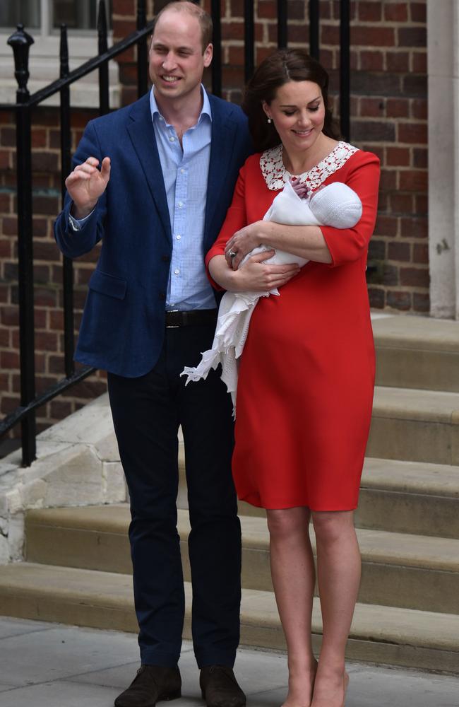 Prince William Duke of Cambridge and the Duchess of Cambridge are laying low after the birth of their third child Louis. Picture: Mega