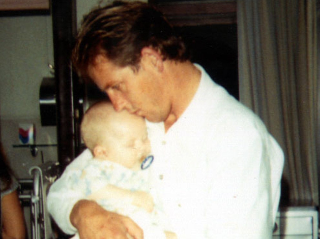 Patrick Folbigg with father Craig.