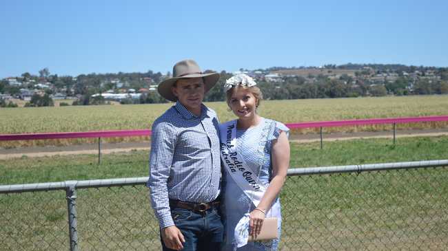 RACE READY: Josh White and Mikyla Hogno dress perfectly for the 2020 Warwick Cup field. 