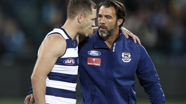 Chris Scott says criticism of his side’s finals record is “a bit lazy”.