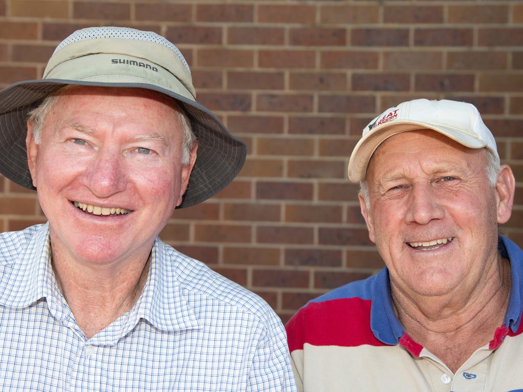 Downlands College old boys from the class of 1974 Greg Campbell (left) and Robert McDougall. Picture: Bev Lacey