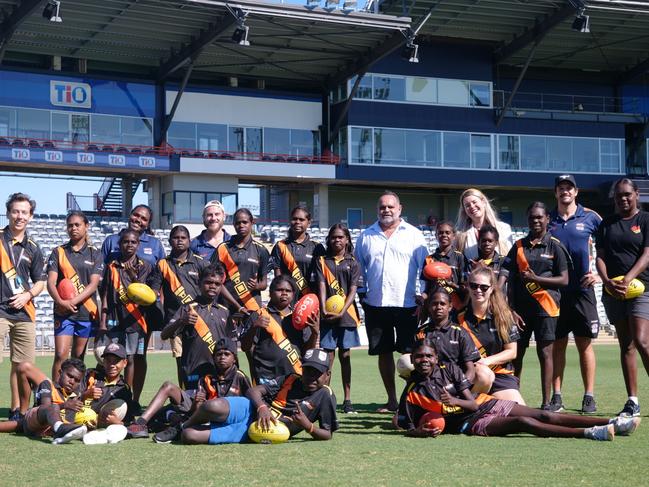 Xavier College students enjoying MLLLC programs. Picture: AFLNT