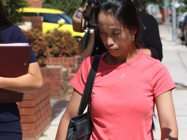 Violeta Hansen, the 46-year-old Blacktown woman that pleaded guilty to stealing $40,000 worth of jewellery from terminally ill patients, leaving Burwood Local Court on November 26. Picture: Jake McCallum