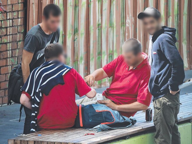 Drug dealers are plying their illegal trade in plain sight. Picture: Alex Coppel