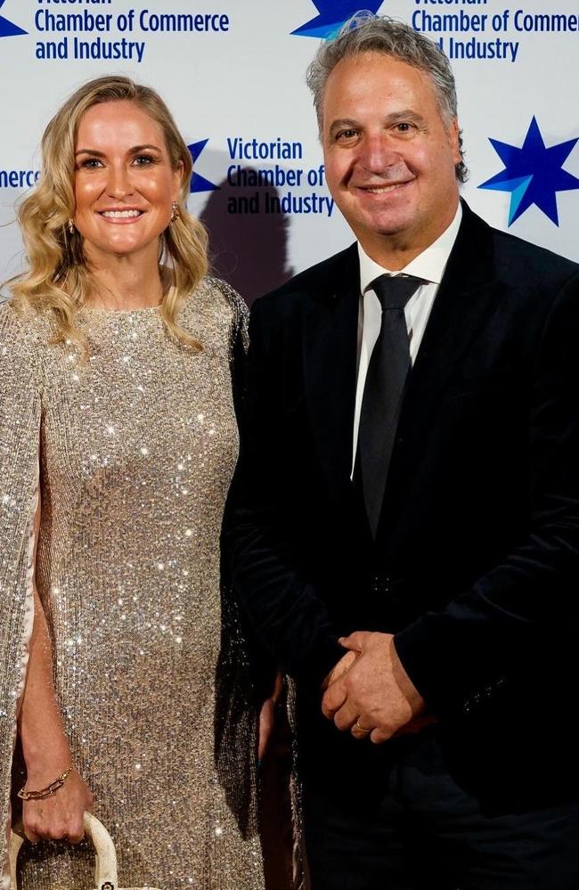 Victorian Chamber of Commerce and Industry Chief of Staff Chanelle Pearson and Victorian Chamber of Commerce and Industry CEO Paul Guerra. Picture: Supplied
