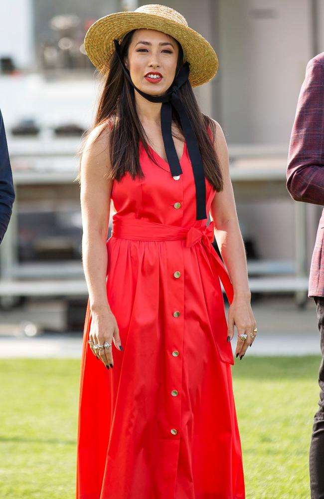 Episode 6: Ted Baker dress, Myer hat. Picture: MasterChef/Channel 10