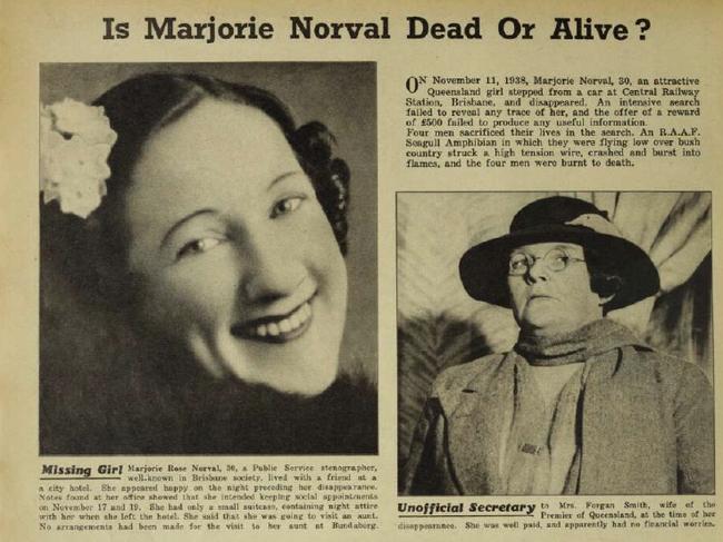 "Is Majorie Norval dead or alive?" newspapers asked after her disappearance.