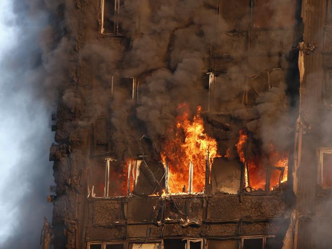 Firefighters worked through the night to battle the raging inferno. Picture: Jamie Lorriman/The Sun