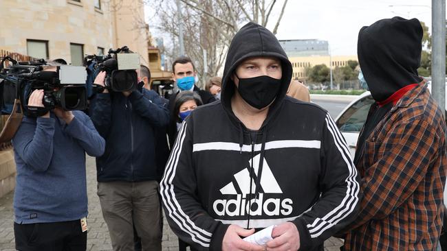 Spoehr leaves the Adelaide Magistrates Court. Picture: NCA NewsWire/David Mariuz