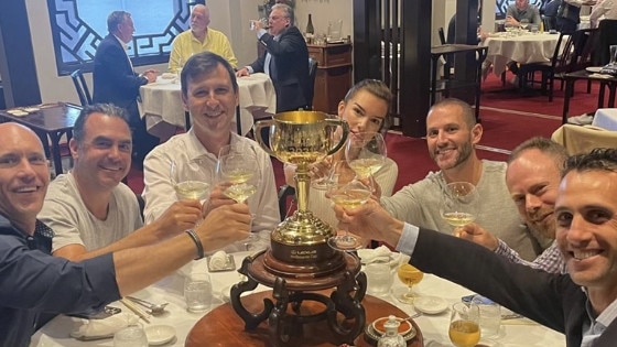 Eddie McGuire and Mick Gatto were famously pictured together at Melbourne's Flower Drum restaurant in the background of Brae Sokolski’s Melbourne Cup celebrations.