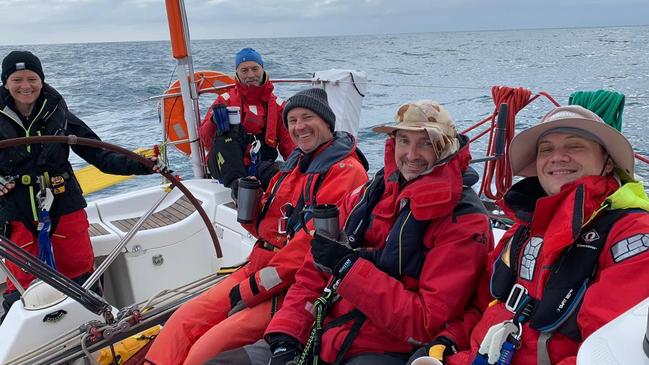 Crew on the Manly yacht Enigma in the 2019 Sydney to Hobart.