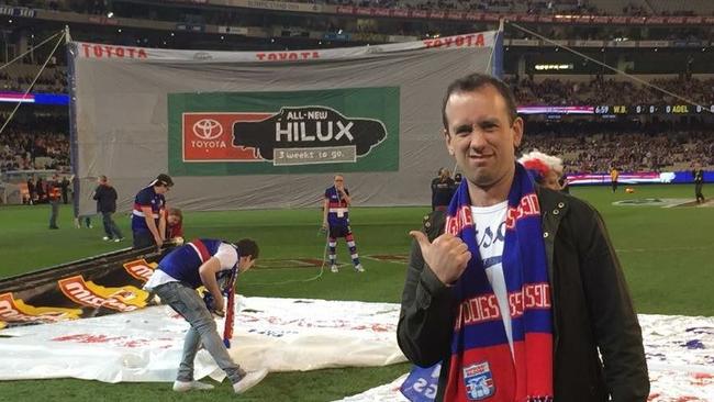 Your coach for all things Bulldogs, banner writer and comedian, Danny McGinlay. Picture: Supplied