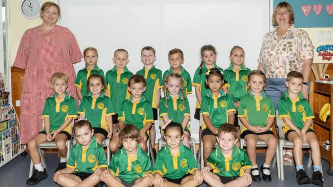 Proserpine State School Prep PNM Back row: Lacey, Jack, Max, Jai, Poppy, Harper Middle row: Hudson, Frankie, Ruben, Piper, Lena, Maggie, Loui Front row: Raphy, Brook, Mahlani, William Teacher: Miss Murphy, Teacher Aide: Mrs Madeley Picture: Michaela Harlow.