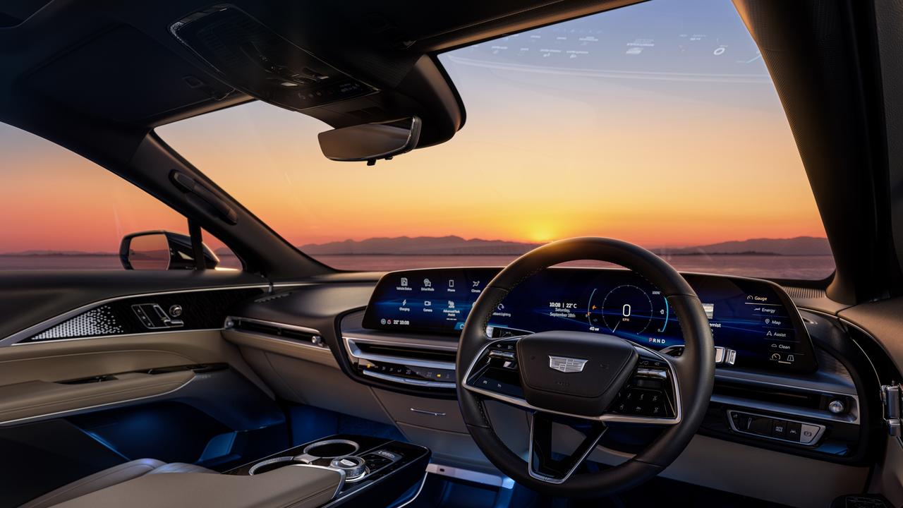 The Cadillac Lyriq features a 33-inch LED display, one of the biggest in the industry. Picture: Supplied