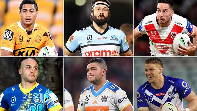 (Clockwise from top left) Anthony Milford, Aaron Woods, Corey Norman, Dylan Napa, Ash Taylor and Blake Ferguson.