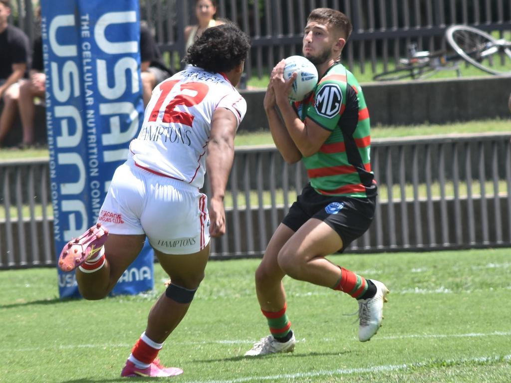 Yasin Kuscu was safe once again for Souths against Melbourne. Picture: Sean Teuma