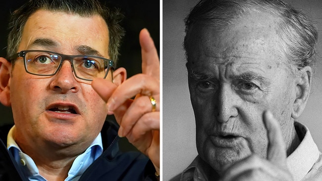 Daniel Andrews and Sir Joh Bjelke Petersen.