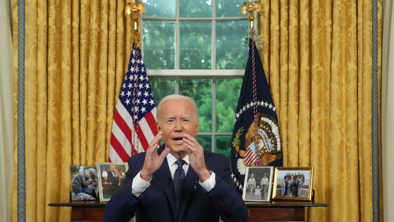 In the wake of the attempted assassination of Donald Trump, it is hard to imagine Joe Biden will now drop out of the election race. Picture: AFP