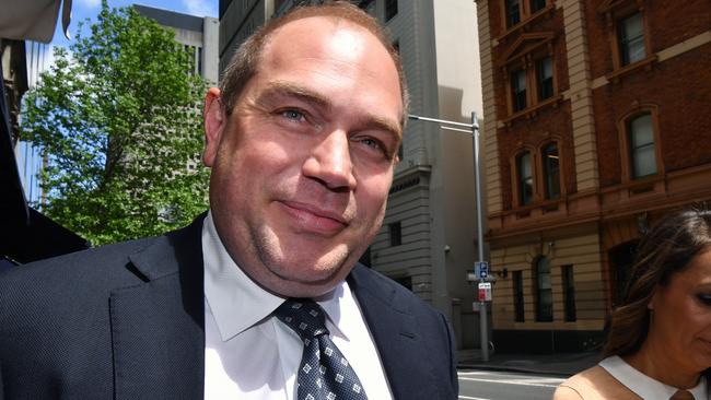 Jamie Clements during a break at the NSW Independent Commission Against Corruption (ICAC) public inquiry on Thursday. Picture: Joel Carrett/AAP