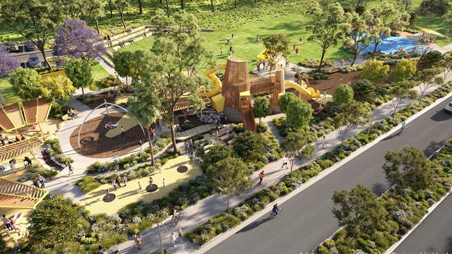 An artist’s impression of how Figtree Hill should look. Picture: Supplied