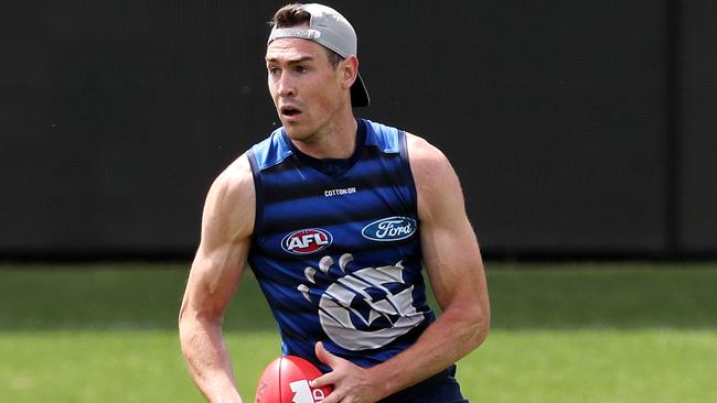 Jeremy Cameron at Geelong training. Picture: Michael Klein