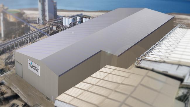 Nyrstar's new $23m product recycling facility will cover an area greater than the size of five Olympic swimming pools. Artwork: Supplied