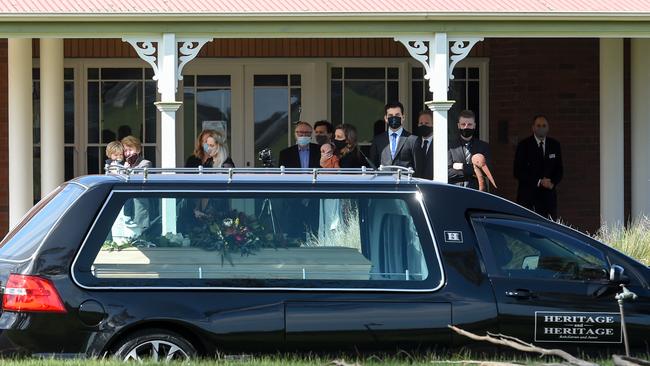 Family and friends attend the funeral service of Jarrod Fox. Picture: Penny Stephens