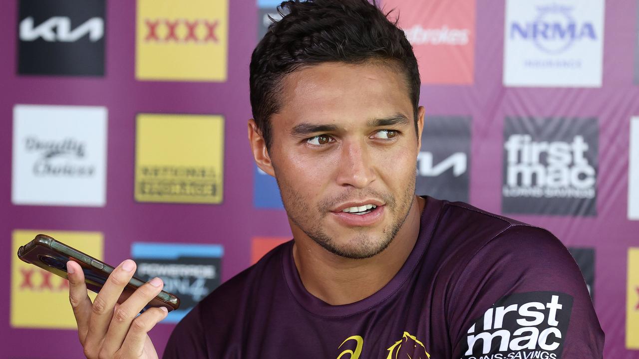 Te Maire Martin, Brisbane Broncos training, Red Hill. Picture: Liam Kidston