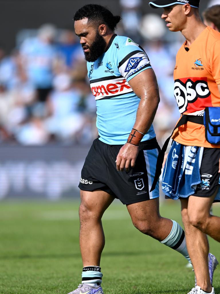 Siosifa Talakai awaits the results of scans. Picture: NRL Photos