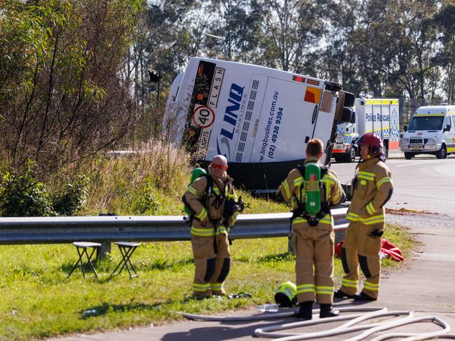 The 2023 Hunter Valley crash killed 10 people. Picture: David Swift