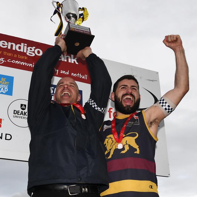 Steve Buckle coached Doncaster East from 2014-2021, taking in two flags. Picture: AAP Image/James Ross