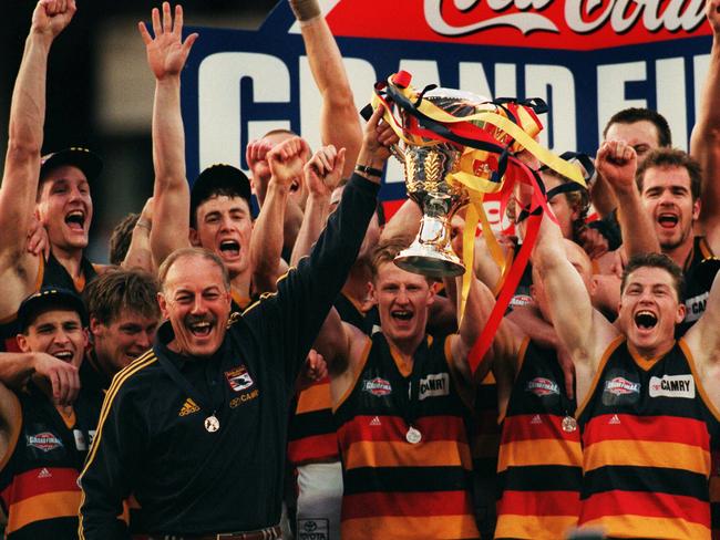 ‘They are a super football team’: The Crows celebrate their second premiership in 1998