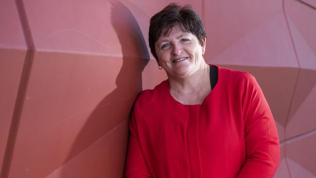 Sitting Werriwa MP Anne Stanley at Carnes Hill Community Centre. Picture: Matthew Vasilescu