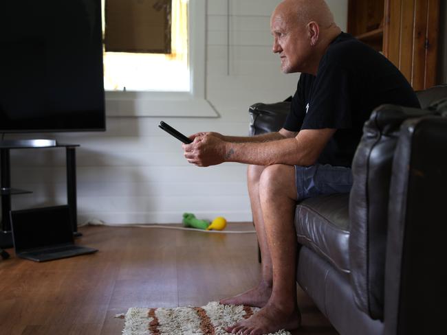 Caboolture man Tracey Skeates has been caught up in an online dating scam costing him thousands of dollars. Picture David Clark