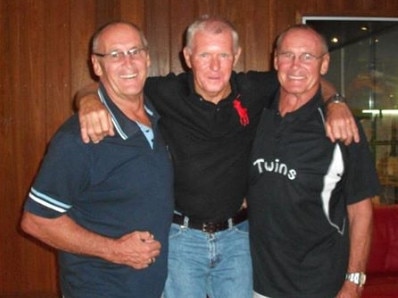 Facebook image posted on Marilyn Dawson's profile showing Chris and Paul Dawson with their friend Ray Butlin. Image posted on March 2, 2013.