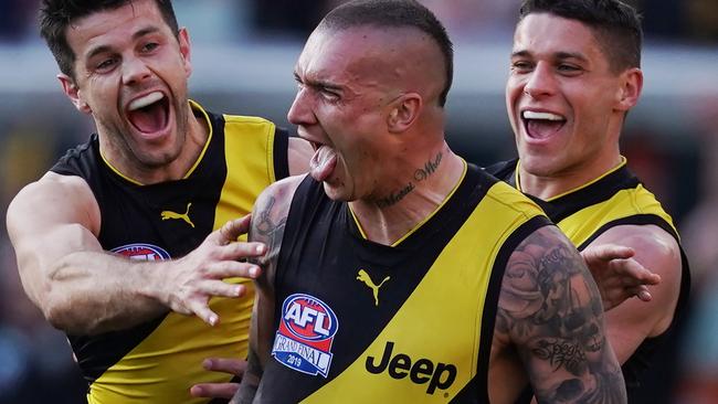 Dustin Martin will be the AFL’s Michael Jordan equivalent in a new documentary series. Picture: AAP Image/Michael Dodge