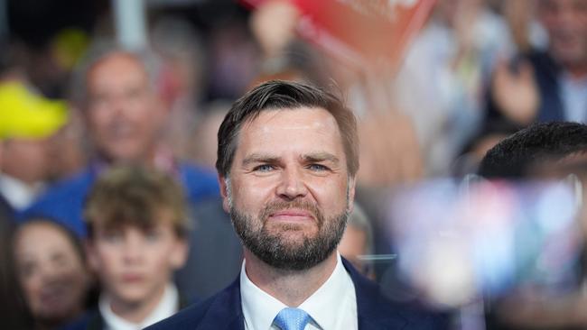 Mr Vance is intelligent and overcame a difficult upbringing that testifies to his work ethic. But the Senator is a 39-year-old who was sworn into his first public office in 2023 Picture: Andrew Harnik/Getty Images/AFP