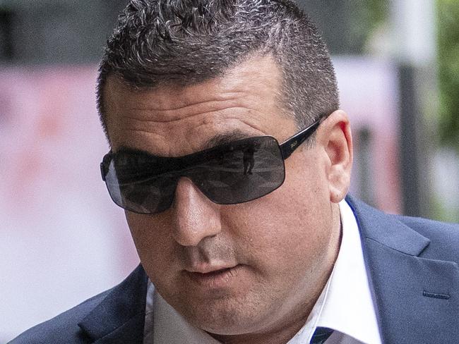 SYDNEY, AUSTRALIA - NewsWire Photos - NOVEMBER 15, 2024:Adeeb Sukkar, who was driving dangerously on the Anzac Bridge resulting in the death of two people arrive at Downing centre Court for sentencing.Picture: NewsWire / Simon Bullard.