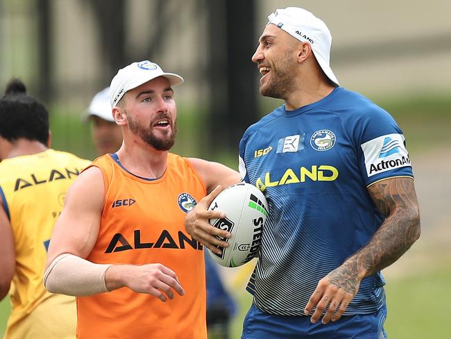 Clint Gutherson and star new recruit Blake Ferguson. Picture: Brett Costello